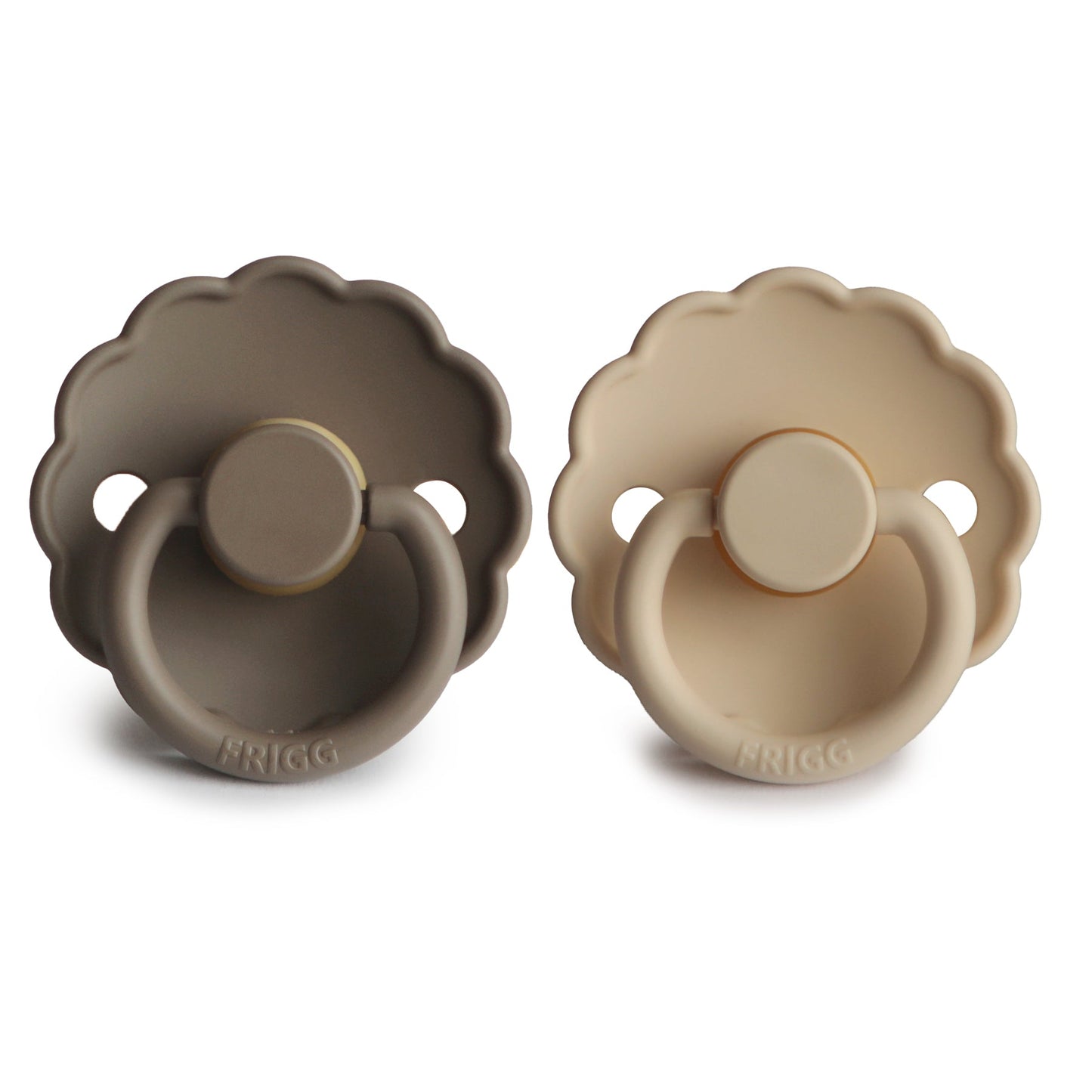 Mushie FRIGG Daisy Pacifier 2-Pack – Natural Rubber