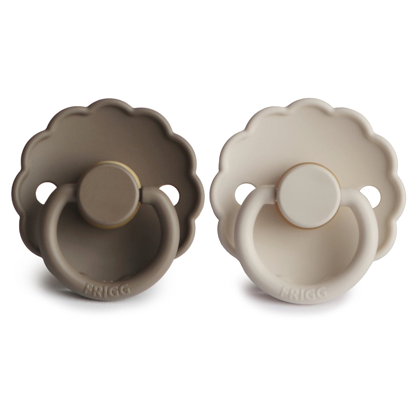 Mushie FRIGG Daisy Pacifier 2-Pack – Natural Rubber