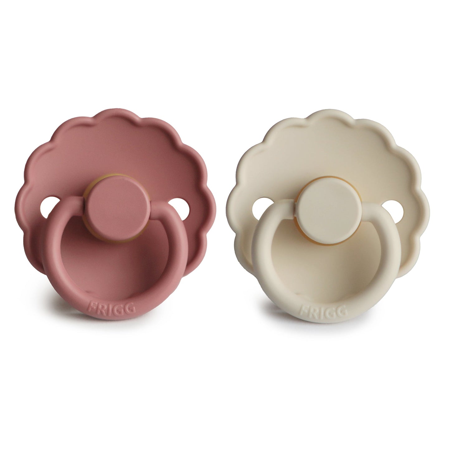 Mushie FRIGG Daisy Pacifier 2-Pack – Natural Rubber