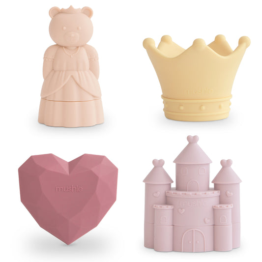 Mushie Princess Mold-Free Bath Play Set – Silicone