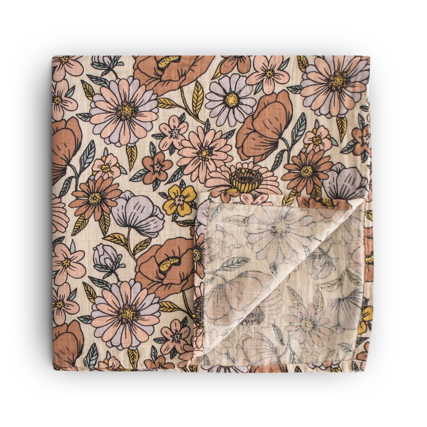 Mushie Muslin Swaddle Blanket – Organic Cotton
