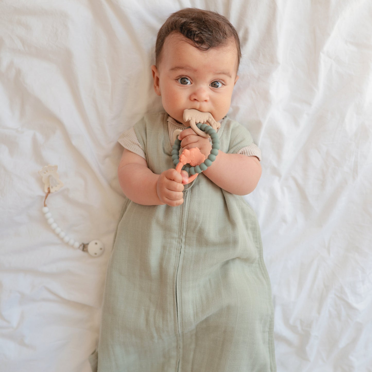 Mushie Organic Cotton Sleepbag – Lightweight Muslin