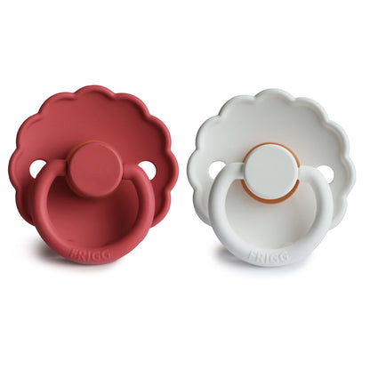 Mushie FRIGG Daisy Pacifier 2-Pack – Natural Rubber