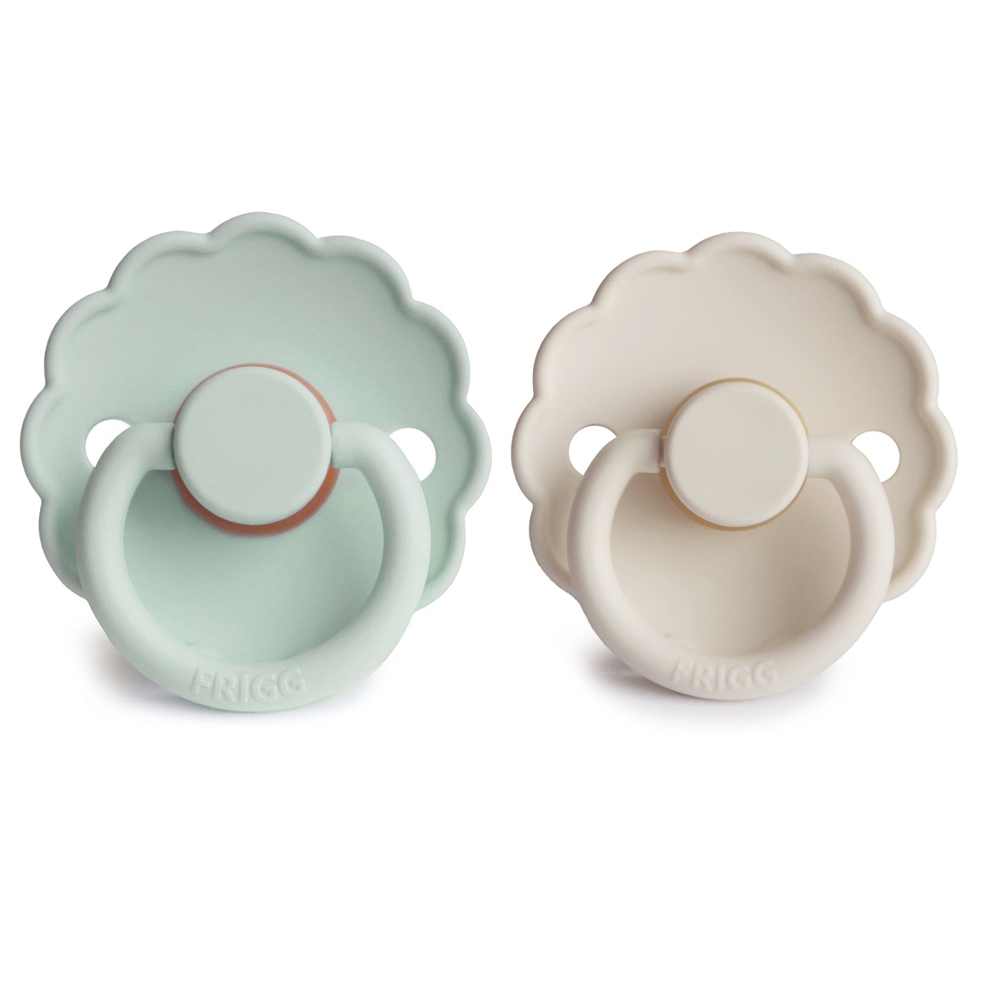 Mushie FRIGG Daisy Pacifier 2-Pack – Natural Rubber