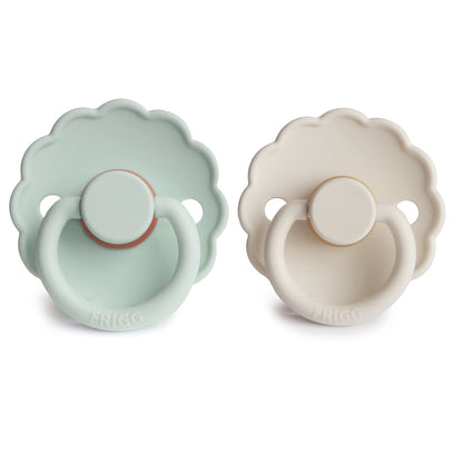 Mushie FRIGG Daisy Pacifier 2-Pack – Natural Rubber