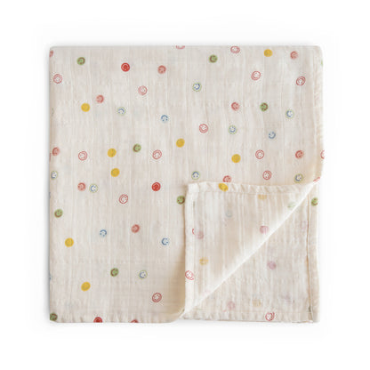 Mushie Muslin Swaddle Blanket – Organic Cotton
