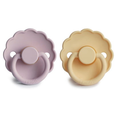 Mushie FRIGG Daisy Pacifier 2-Pack – Natural Rubber