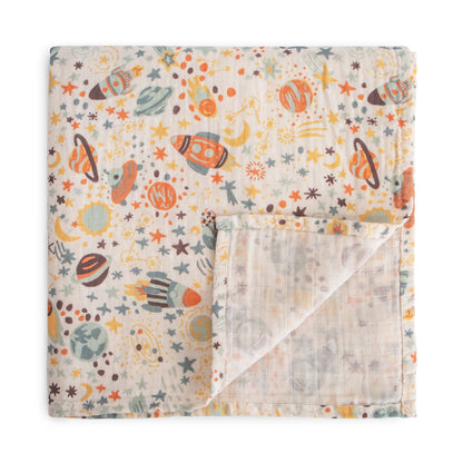 Mushie Muslin Swaddle Blanket – Organic Cotton