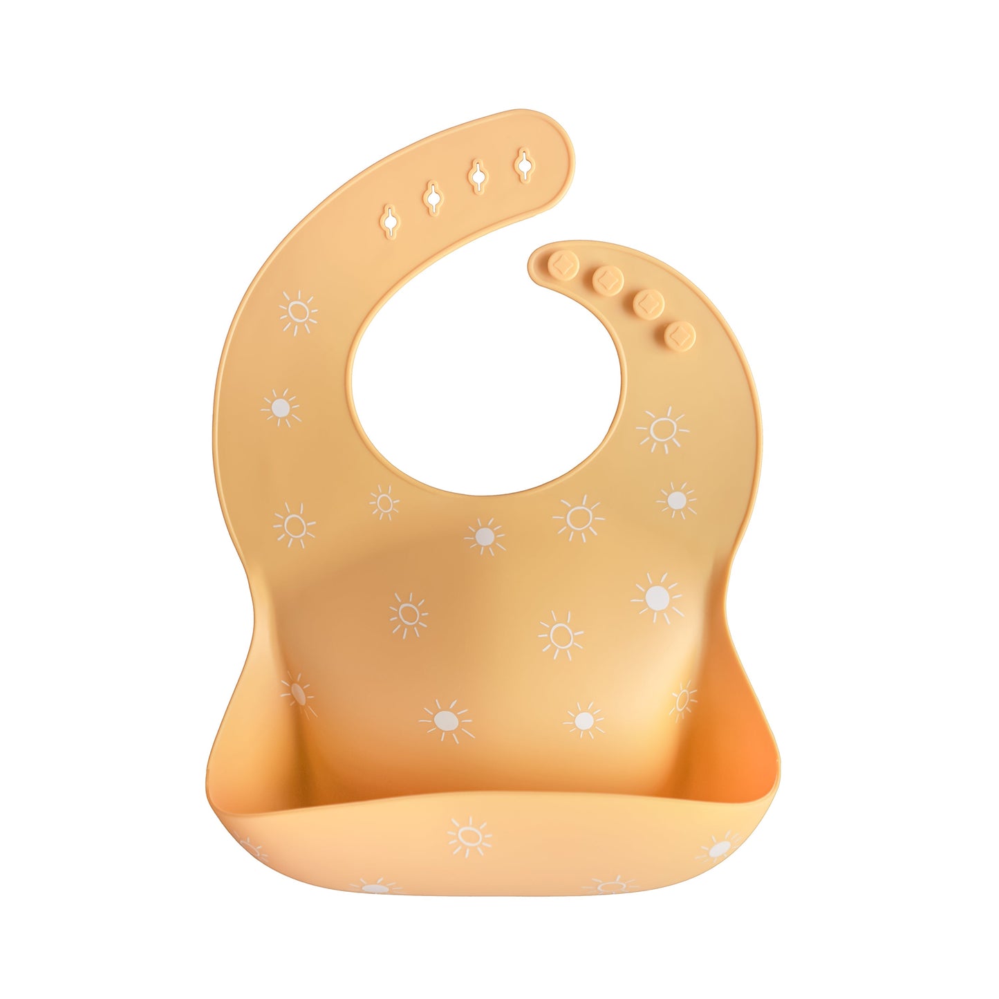 Mushie Silicone Baby Bib – Adjustable Catch-All
