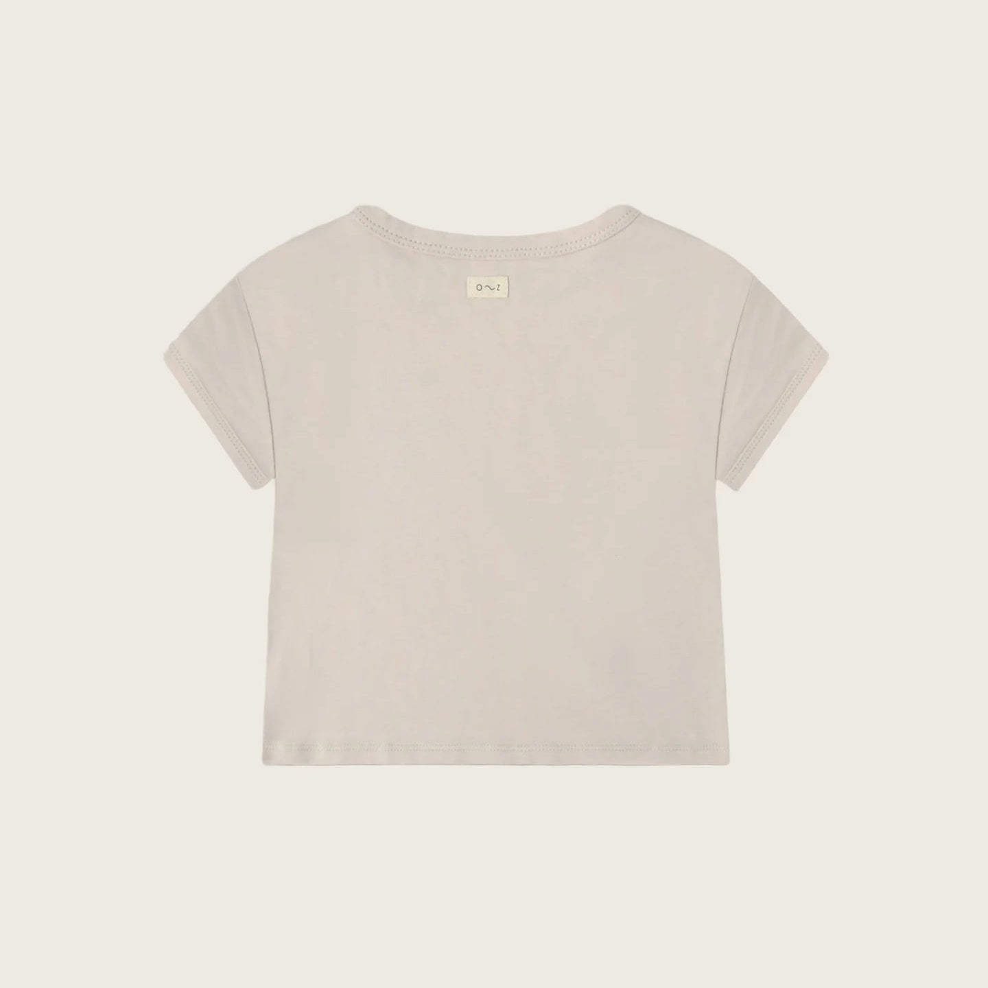 Beige t-shirt on a white background