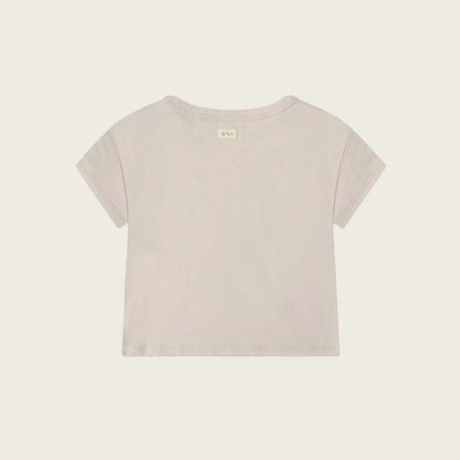Beige t-shirt on a white background