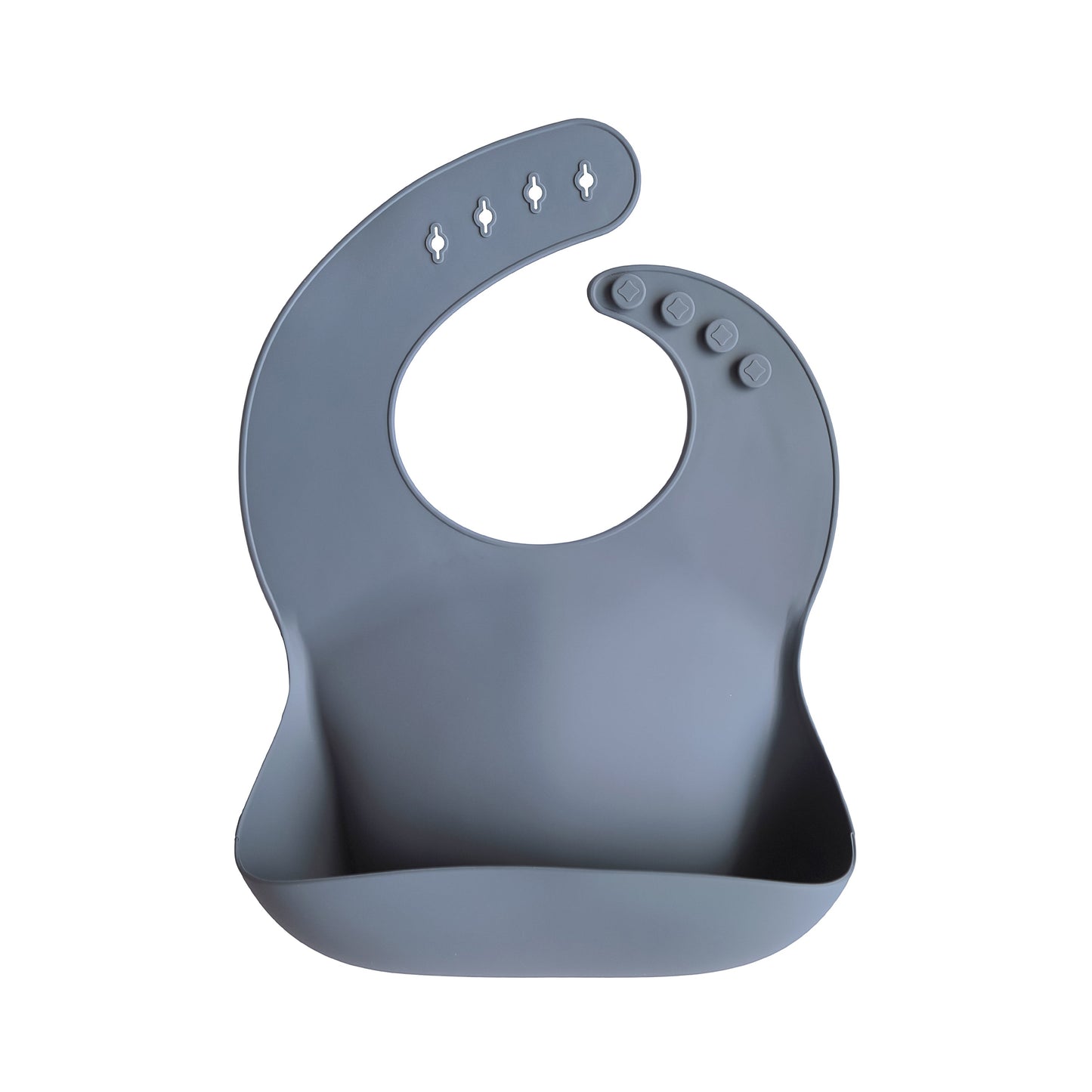 Mushie Silicone Baby Bib – Adjustable Catch-All
