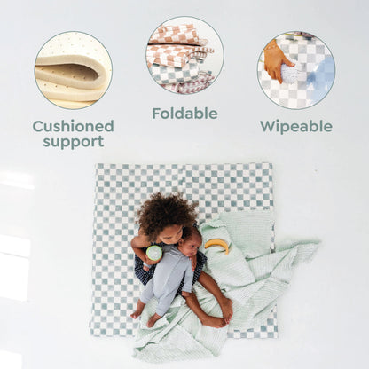 Toki Kids - Blue Tile Vegan Leather Mat