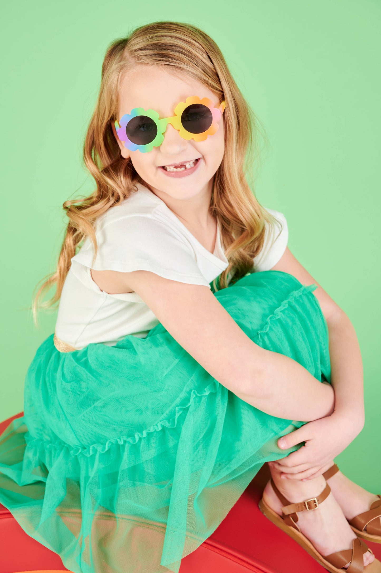 Baby Sunglasses Original Flower: Flower Power | Smoke Lenses