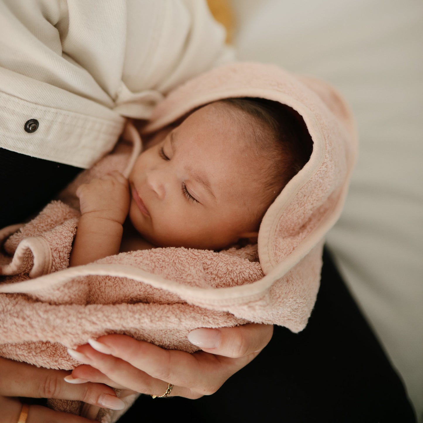 Mushie Organic Cotton Baby Hooded Towel – Soft & Absorbent