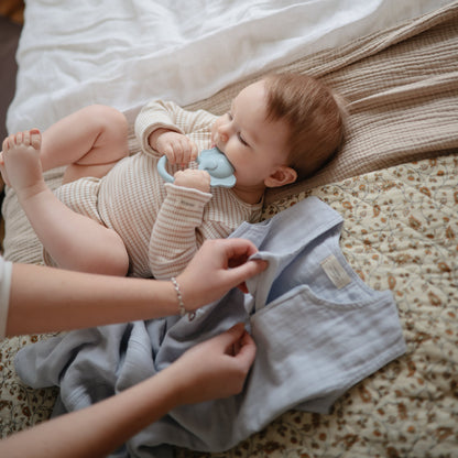 Mushie Organic Cotton Sleepbag – Lightweight Muslin