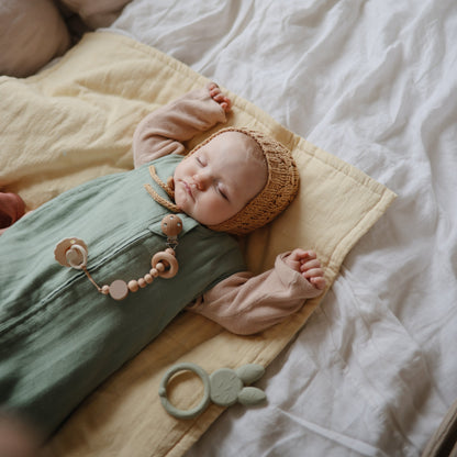 Mushie Silicone Pacifier Clip – Mila