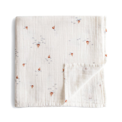 Mushie Muslin Swaddle Blanket – Organic Cotton