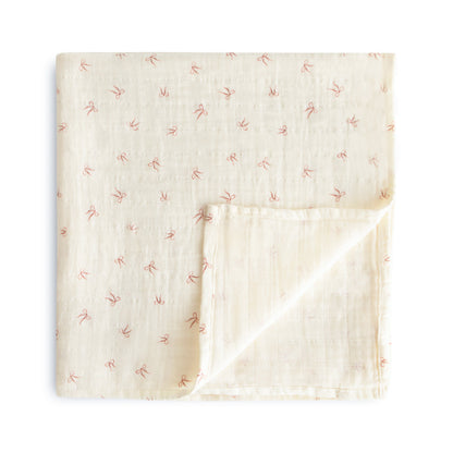 Mushie Muslin Swaddle Blanket – Organic Cotton