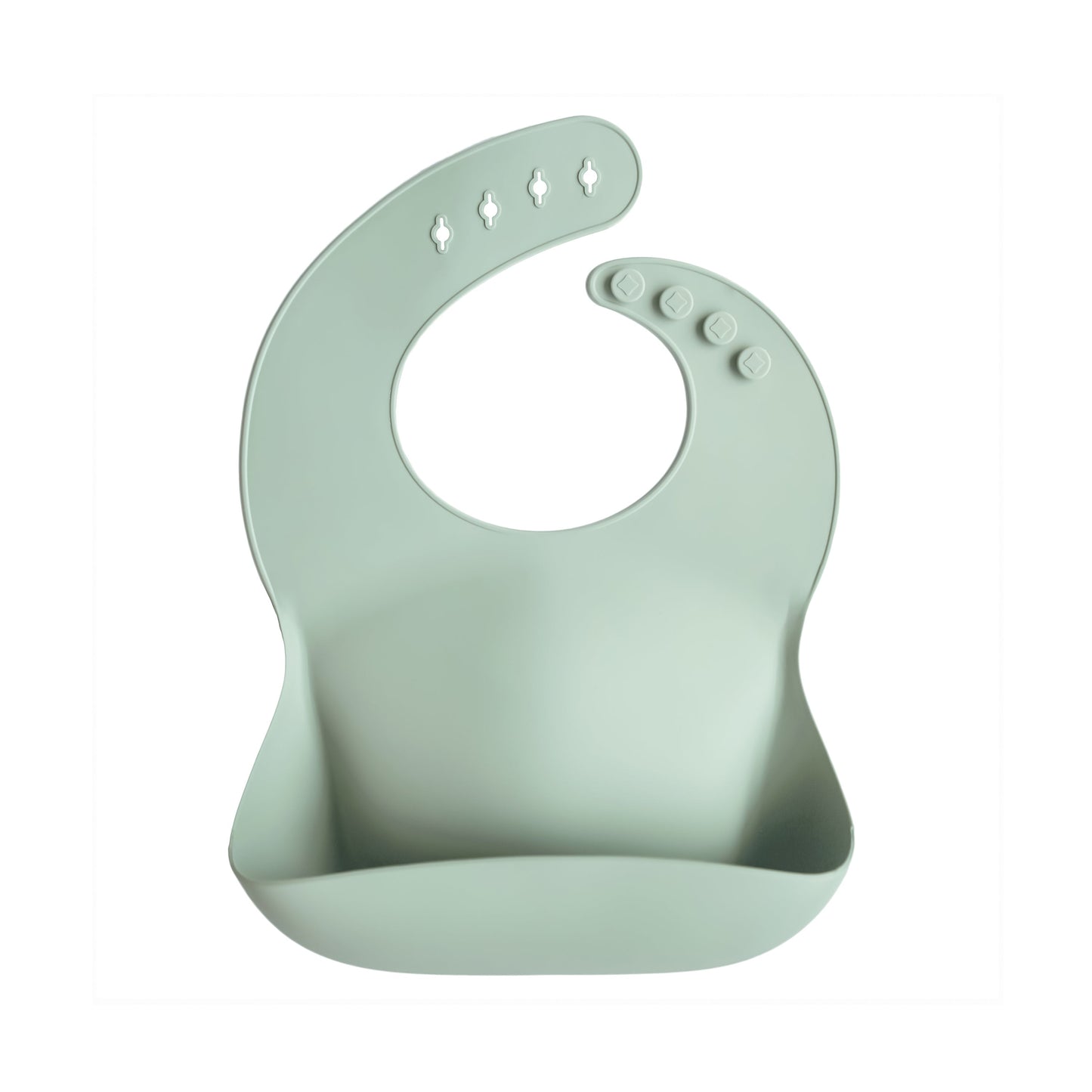 Mushie Silicone Baby Bib – Adjustable Catch-All
