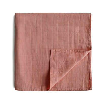 Mushie Muslin Swaddle Blanket – Organic Cotton
