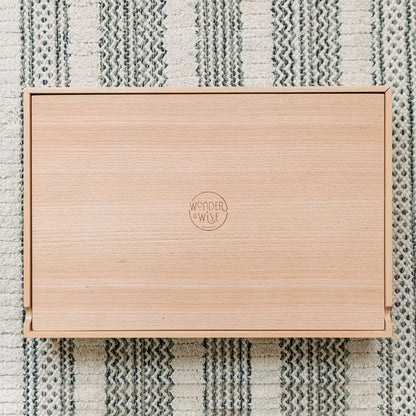 Wonder & Wise Compelling Spelling – Wooden Letter Tiles & Cards