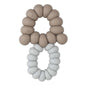 Mushroom Teether (Soft Blue & Taupe)