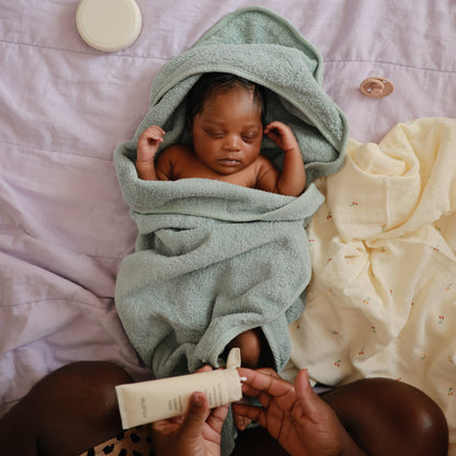 Mushie Organic Cotton Baby Hooded Towel – Soft & Absorbent