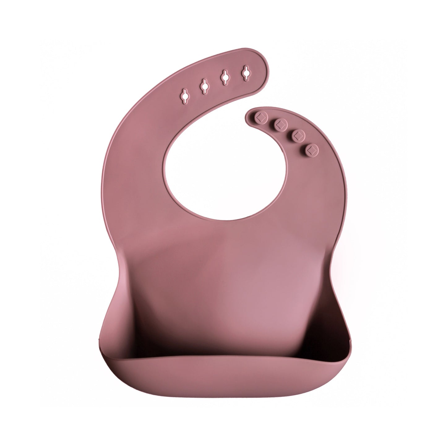 Mushie Silicone Baby Bib – Adjustable Catch-All