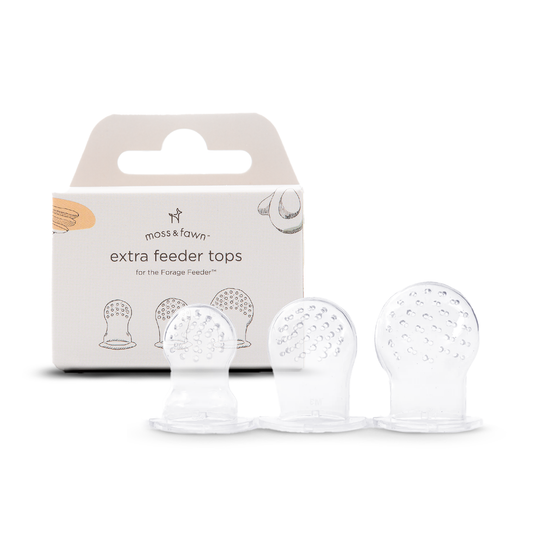 Packaging of extra feeder tops with 'mass & tawn' branding on a white background