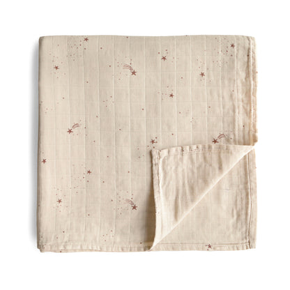 Mushie Muslin Swaddle Blanket – Organic Cotton