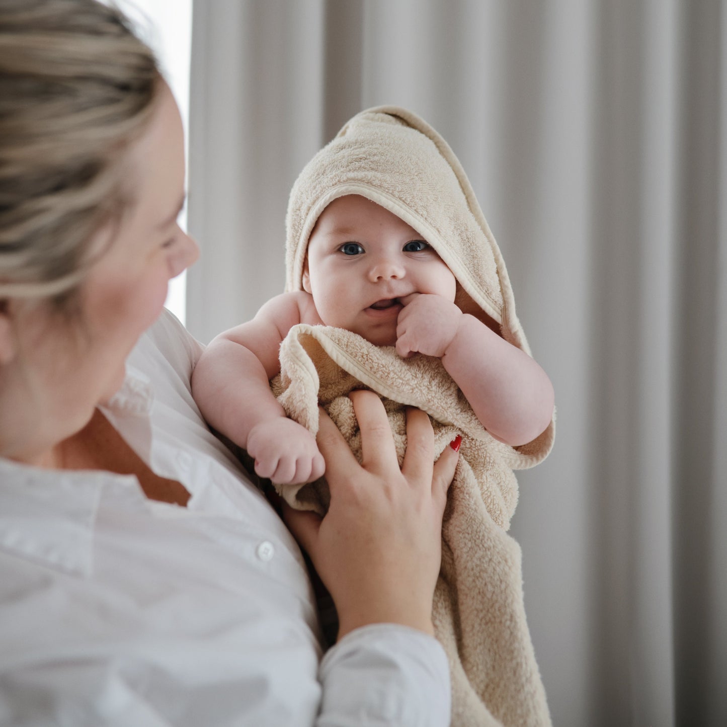 Mushie Organic Cotton Baby Hooded Towel – Soft & Absorbent