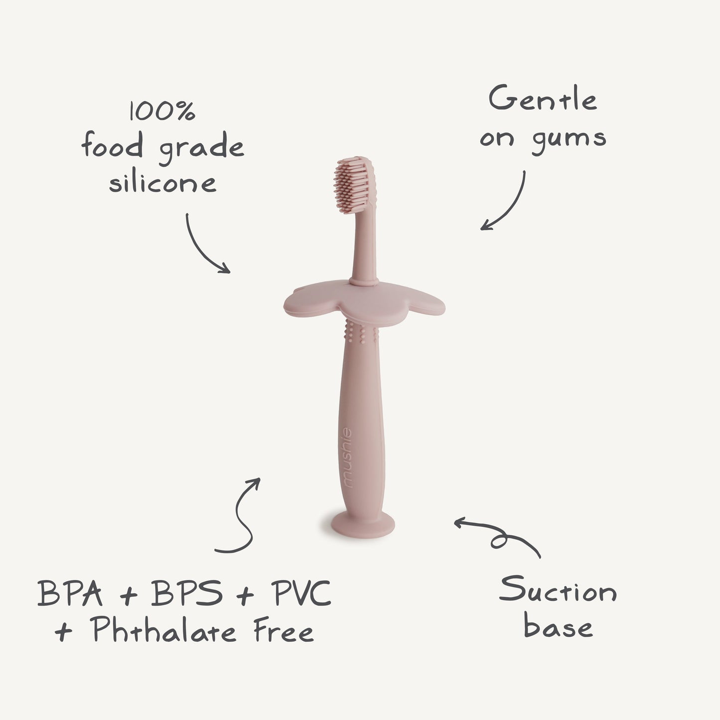 Mushie Flower Training Toothbrush – Silicone