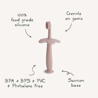 Mushie Flower Training Toothbrush – Silicone