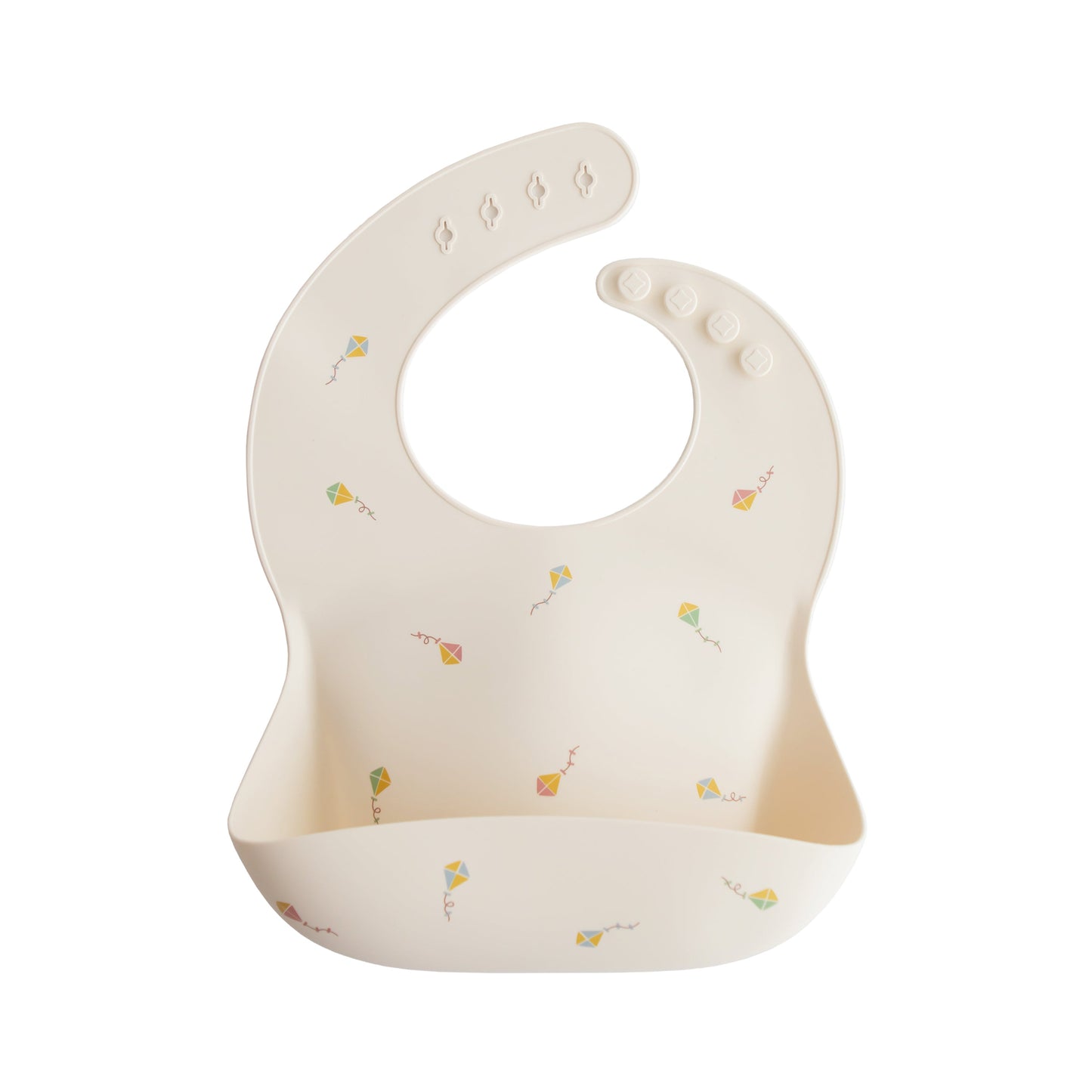Mushie Silicone Baby Bib – Adjustable Catch-All