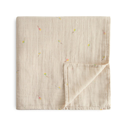 Mushie Muslin Swaddle Blanket – Organic Cotton