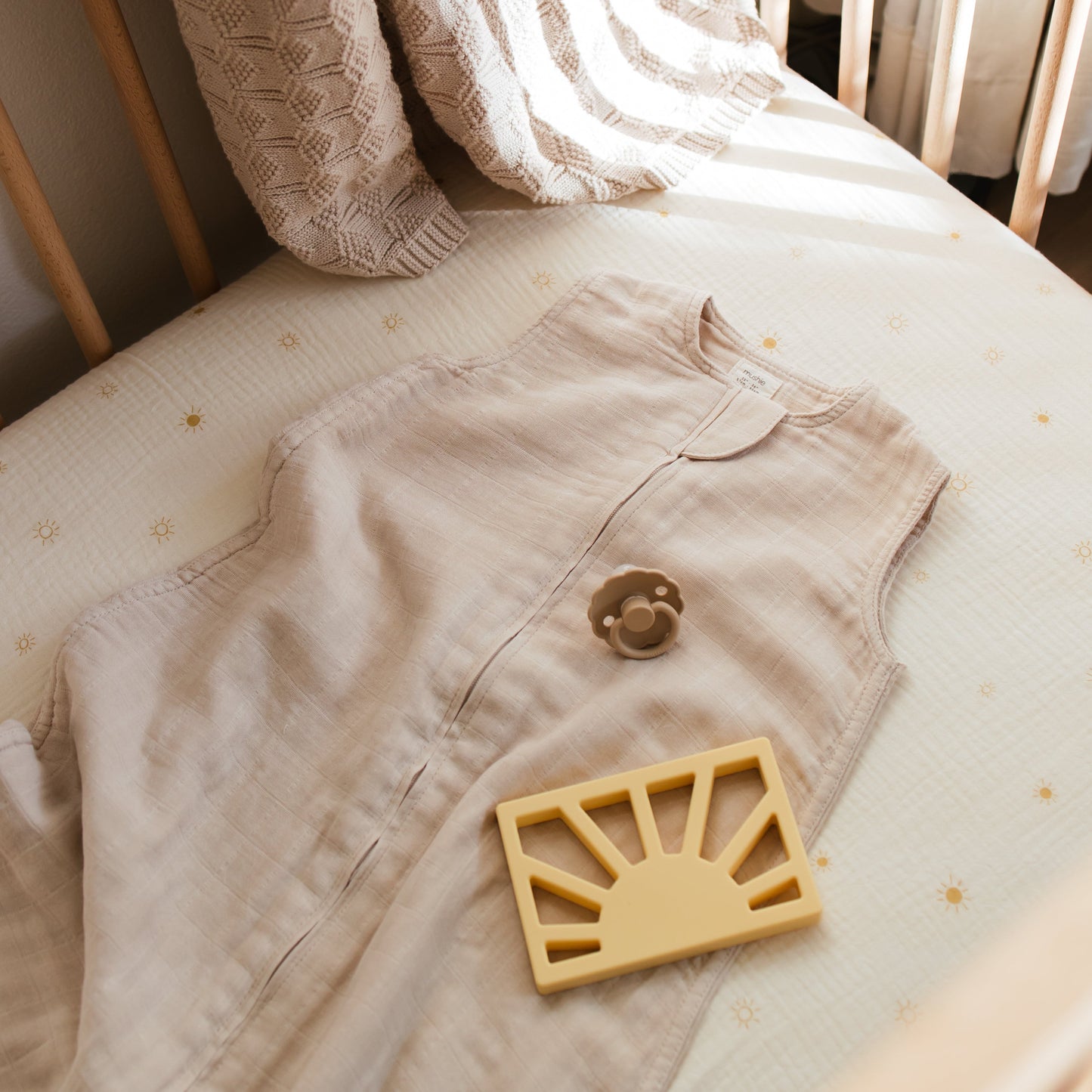 Mushie Organic Cotton Sleepbag – Lightweight Muslin