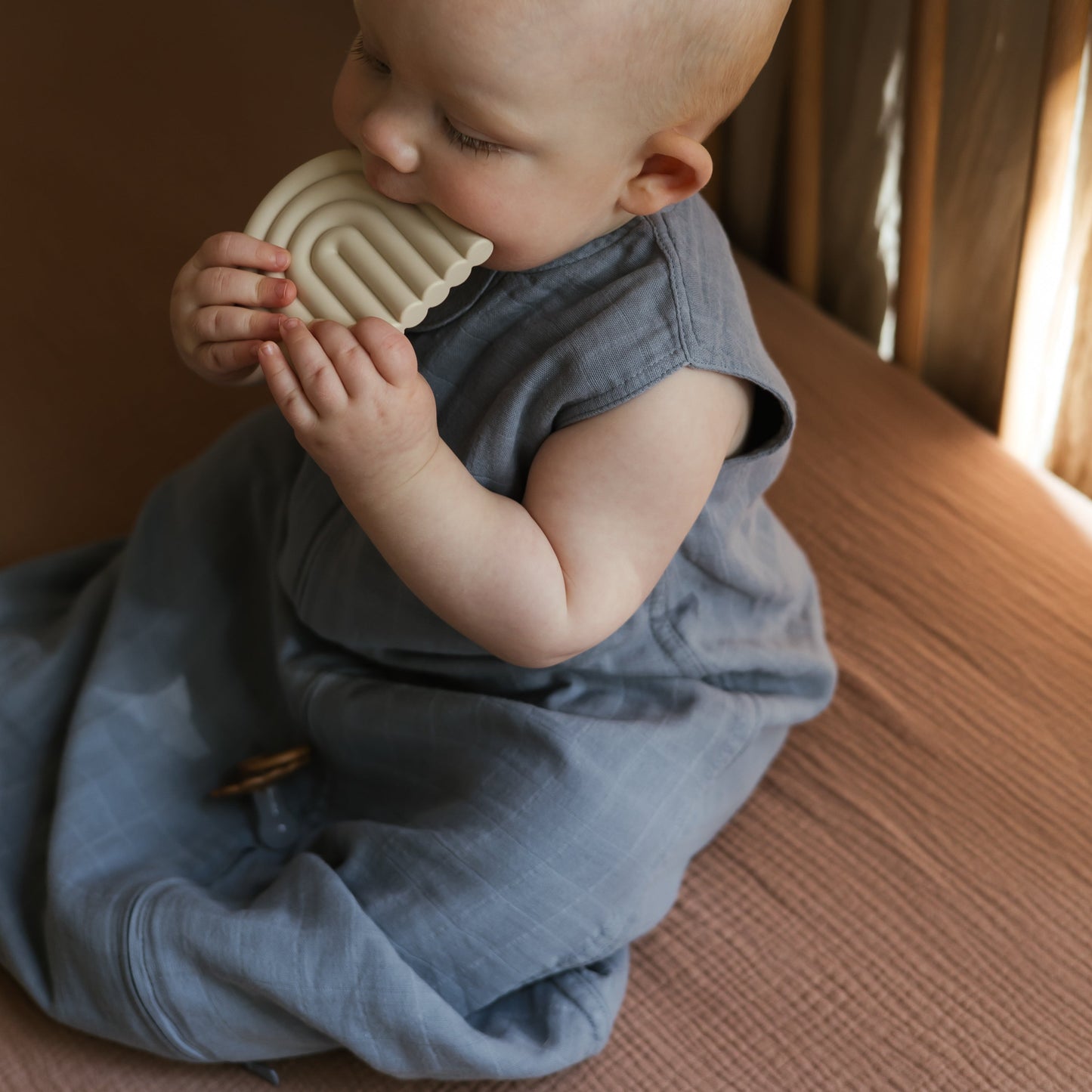 Mushie Organic Cotton Sleepbag – Lightweight Muslin
