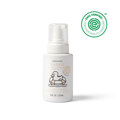 Bottle of 'Babble Ducky' with EWG Verified logo on a white background