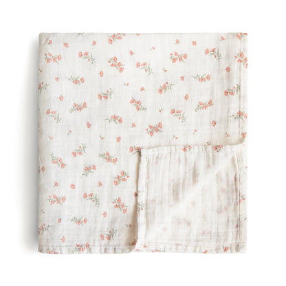 Mushie Muslin Swaddle Blanket – Organic Cotton