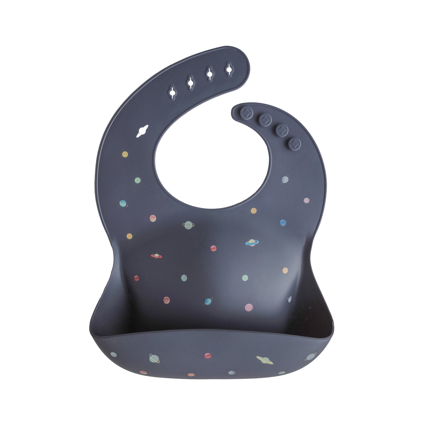 Mushie Silicone Baby Bib – Adjustable Catch-All