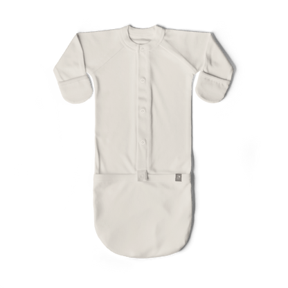 White baby onesie on a transparent background