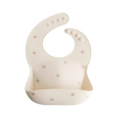 Mushie Silicone Baby Bib – Adjustable Catch-All