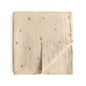 Mushie Muslin Swaddle Blanket – Organic Cotton