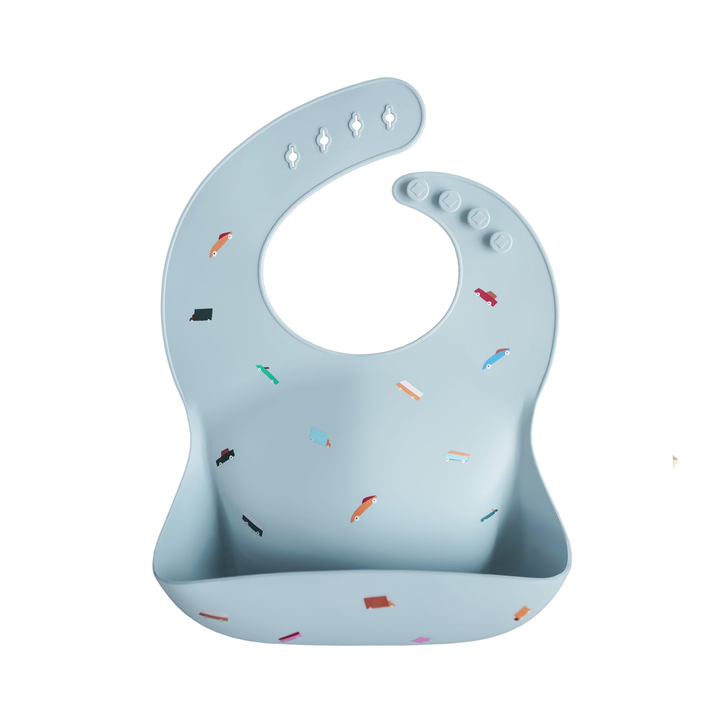 Mushie Silicone Baby Bib – Adjustable Catch-All