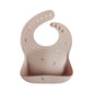 Mushie Silicone Baby Bib – Adjustable Catch-All
