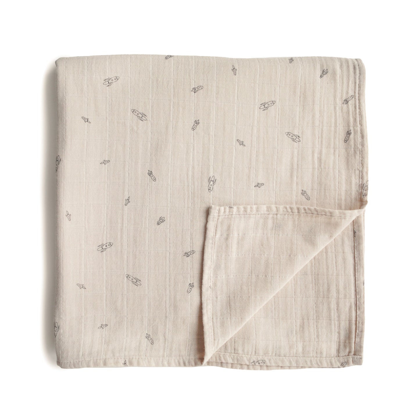 Mushie Muslin Swaddle Blanket – Organic Cotton