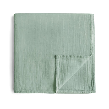 Mushie Muslin Swaddle Blanket – Organic Cotton