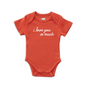 Frankie Jean I Love You So Much Onesie | Organic Cotton Baby Bodysuit