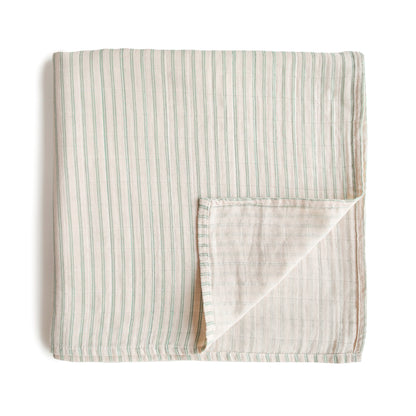 Mushie Muslin Swaddle Blanket – Organic Cotton